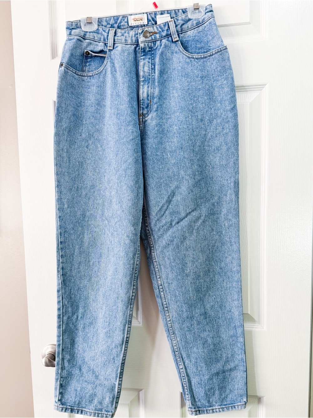 Vintage Talbots Petites Acid Wash High Rise Mom Jeans Size 10P 100% Cotton